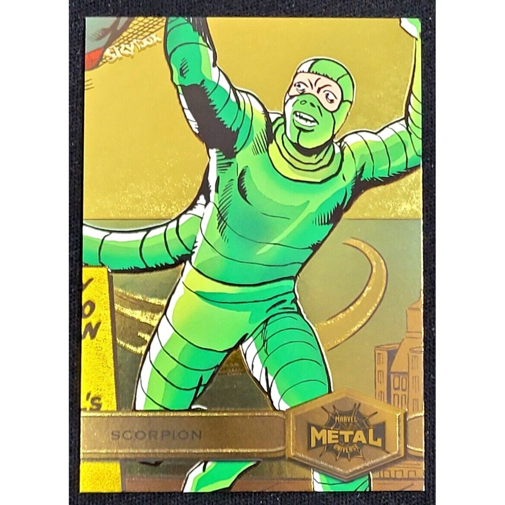 2022 UPPER DECK MARVEL METAL UNIVERSE SPIDER-MAN - SCORPION GOLD HIGH SERIES